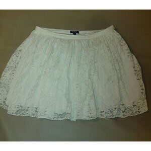 Allen B. By Allen Schwartz White Lace Skirt Size 16 Cotton/Polyester Blend Women